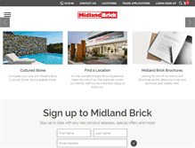 Tablet Screenshot of midlandbrick.com.au